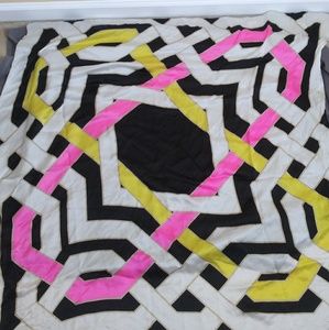 Echo Scarf silk white black pink yellow